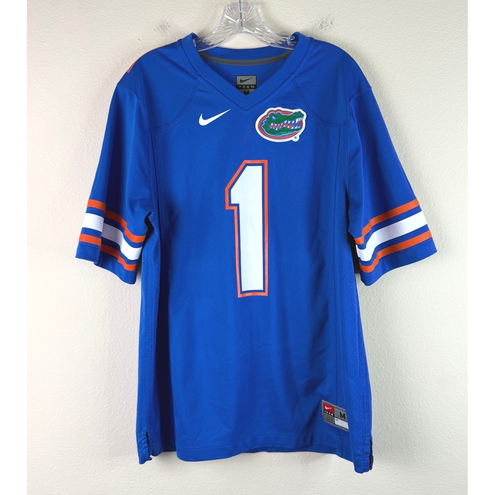 Nike Jersey Mens M Florida Gators #1 Football Blue Team Mesh RN56323